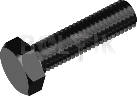 DIN 933 Болт з шестигранною головкою (без покриття) 12.9