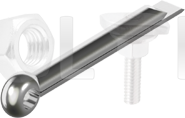 DIN 94(ISO 1234) Шплінт розвідний (нержавіюча сталь) А2
