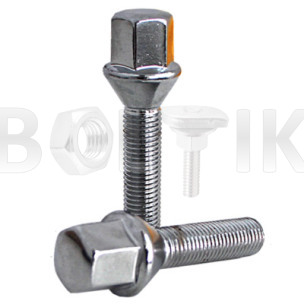 Болт колёсный конус цинк   М12*1,75*30 kl 17