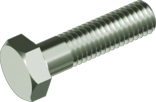 DIN 931 Болт с шестигранной головкой (dakromet) 12.9